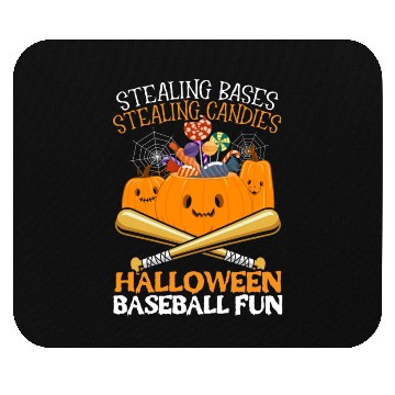 Discover Baseball Halloween Trick Or Treat Baseball Player Mouse Pads