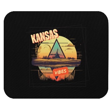 Discover Kansas vibes Mouse Pads