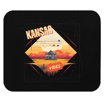 Discover Kansas vibes Mouse Pads