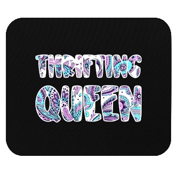 Discover Thrifting Queen paisley Mouse Pads