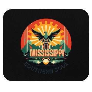 Discover Mississippi vibes Mouse Pads