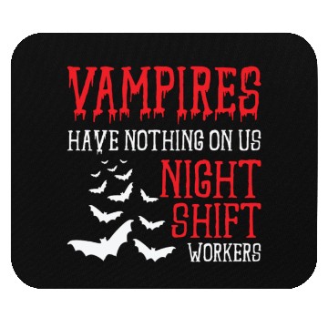 Discover Night Shift Worker Graveyard Duty Mouse Pads