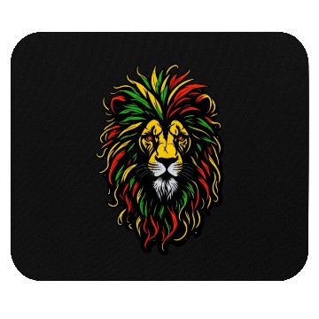 Discover Rasta Lion Mouse Pads