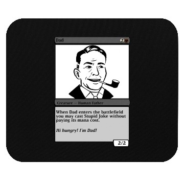 Discover Dad Magic Card Mouse Pads