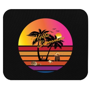 Discover Hello Summer Mouse Pads