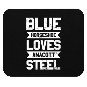 Discover Blue Horseshoe Loves Anacott Steel Mouse Pads