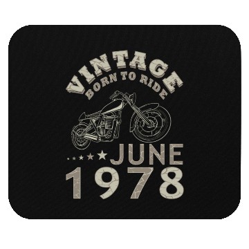 Discover Biker motorcycle June 1978 45 years saying Mouse Pads