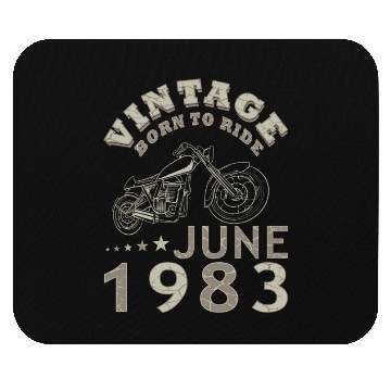Discover Biker motorcycle June 1983 40 years saying Mouse Pads