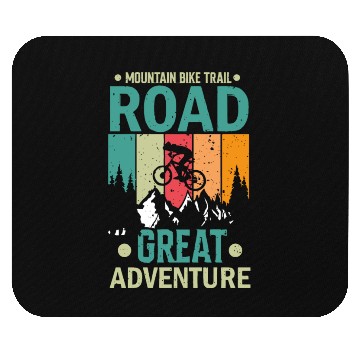 Discover Mountain bike trail Mouse Pads