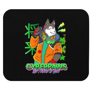 Discover Cyberpunk Futuristic Dog Mouse Pads