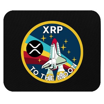 Discover XRP Cryptocurrency-TO THE MOON Mouse Pads
