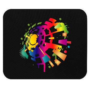 Discover colorful sound symbol for festival season Mouse Pads