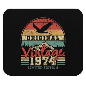 Discover Vintage 1974 Birthday Gift Mouse Pads