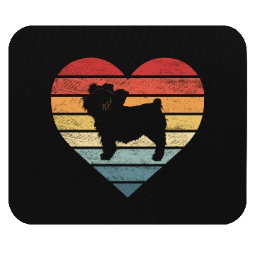 Discover Yorkie Lover Retro Sunset Silhouette Mouse Pads