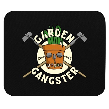 Discover Garden Gangster Funny Gardening Tools Mouse Pads