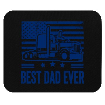 Discover Best Dad Ever Us American Flag Father's Day Truck Mouse Pads