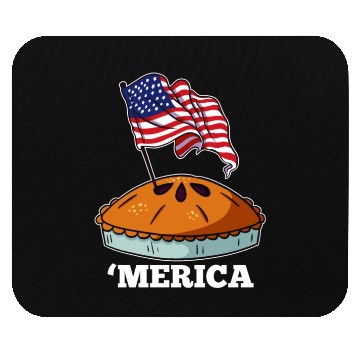 Discover American Flag USA Apple Pie Merica 4th of July Mouse Pads