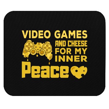 Discover Video Games Gaming Cheese Love Gift Mouse Pads