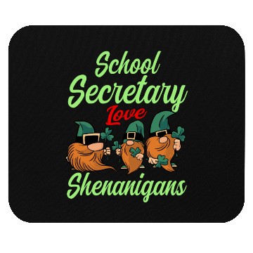 Discover School Secretary St. Patrick's Day Mouse Pads