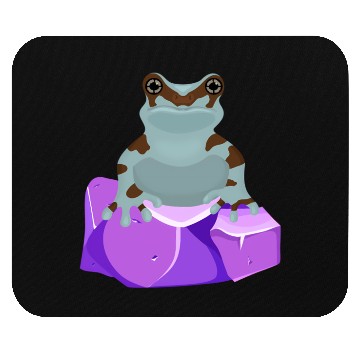 Discover Frog Crystal Amethyst Gemstone For Toad Owners Mouse Pads