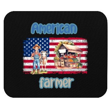 Discover American farmer Mouse Pads