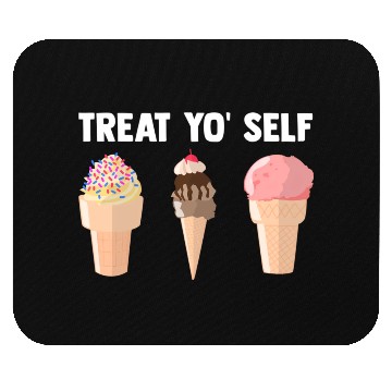 Discover Ice Cream Treat Yo' Self Summertime Sherbet Gelato Mouse Pads