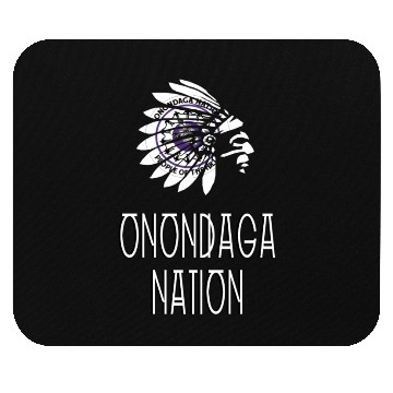 Discover Onondaga Nation Indigenous Native American Headdre Mouse Pads