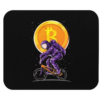 Discover Bitcoin Coin-Crypto Astronaut Mouse Pads