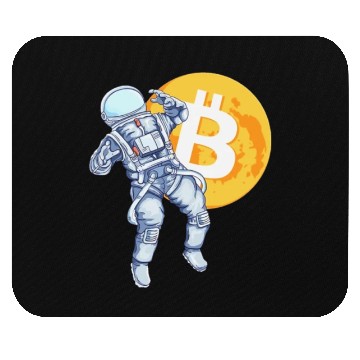 Discover Bitcoin Coin-Crypto Astronaut Mouse Pads