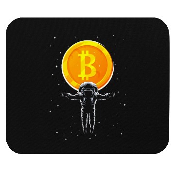 Discover Bitcoin Coin-Crypto Astronaut Mouse Pads