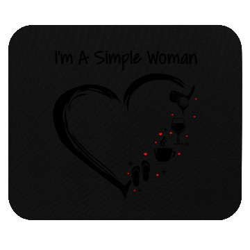 Discover I'M A Simple Flip Flop Coffee Wine And Golf Mouse Pads