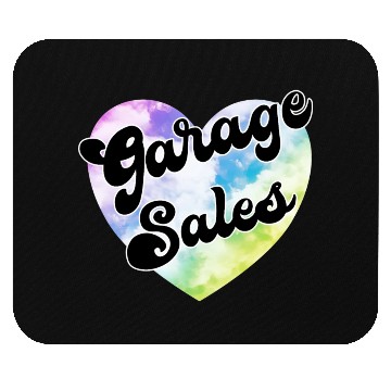 Discover Garage Sales pastel cloud heart Mouse Pads