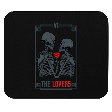 Discover Tarot Card Astrology eleton ull Horror Mouse Pads