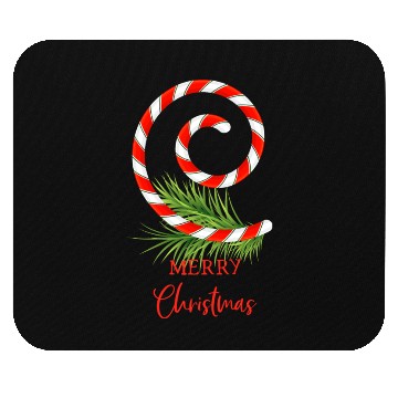 Discover Merry Christmas Candy Cane Mouse Pads