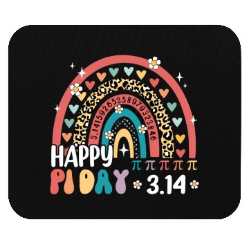 Discover Rainbow Happy Pi Day Mathematic Math Teacher Retro Mouse Pads