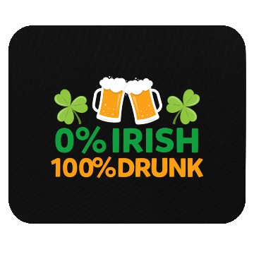 Discover 0 Irish 100 Drunk Saint Patrick'S Day Beer Mouse Pads