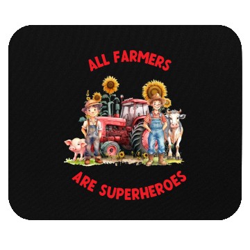 Discover All farmers are superheroes Mouse Pads