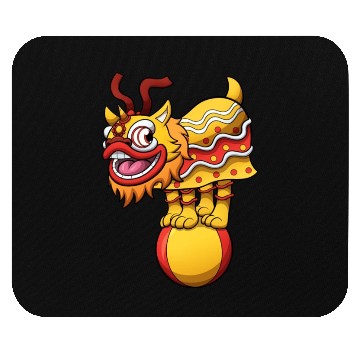 Discover Lion Dance Act Mouse Pads