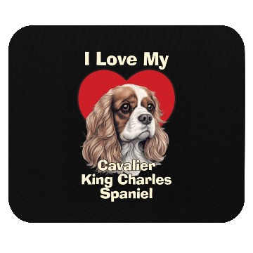 Discover I Love My Cavalier King Charles Spaniel Puppy Dog Mouse Pads