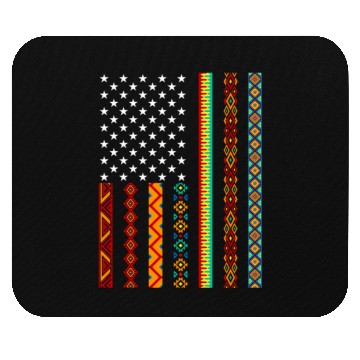 Discover African Kente Cloths American Flag Mouse Pads
