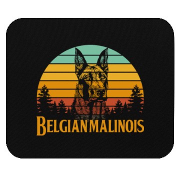 Discover Belgian Malinois Retro Vintage Mouse Pads