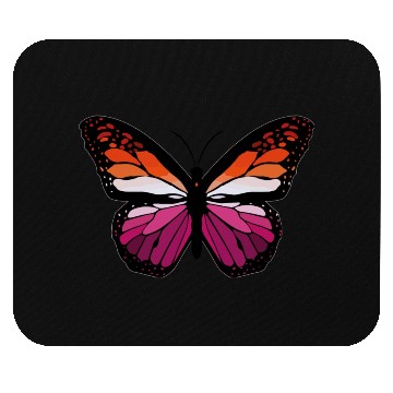 Discover Lesbian Monarch Butterfly Sticker Mouse Pads