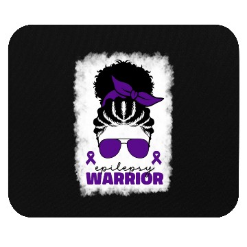 Discover Afro Epilepsy Warrior For Black Epilepsy Awareness Mouse Pads