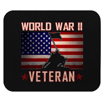 Discover American Patriot Wwii Veteran Military World War 2 Mouse Pads