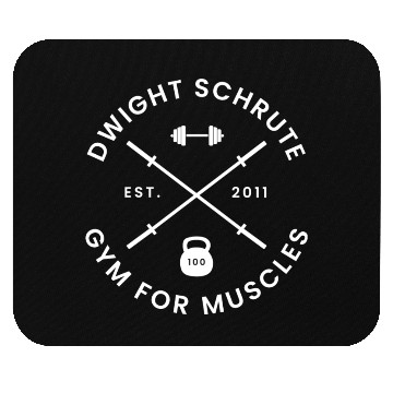 Discover Dw Schrute Gym For Muscles Mouse Pads