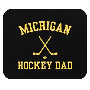 Discover Vintage Michigan Hockey Dad Mouse Pads