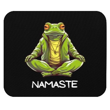 Discover Yoga Meditation Namaste Frog Mouse Pads