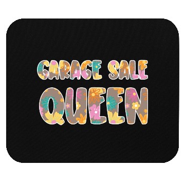 Discover Garage Sale Queen brown floral Mouse Pads