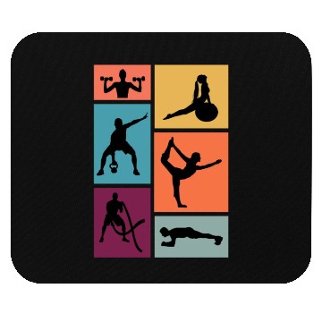 Discover Fitness Exercise Workout Gym Mouse Pads