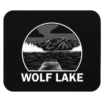 Discover Wolf Lake Illinois Fishing Camping Summer Mouse Pads